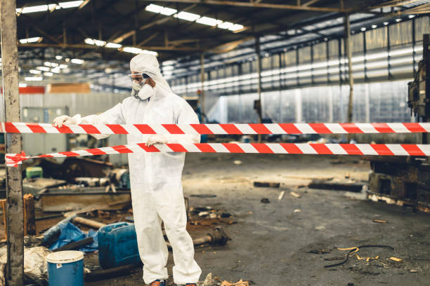 Professional Biohazard Cleanup technician working in Shickley, NE